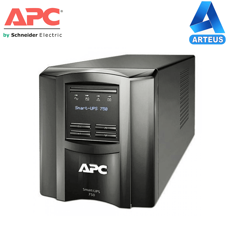 APC SMT750I - UPS SMART APC 750VA, 500W, LCD, 230V, USB/SMARTSLOT. - ARTEUS