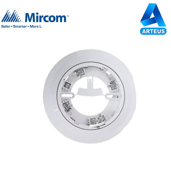 Base para detector de humo y temperatura direccionable MIRCOM MIX-4001 con borde compatible con la serie FX400 - ARTEUS