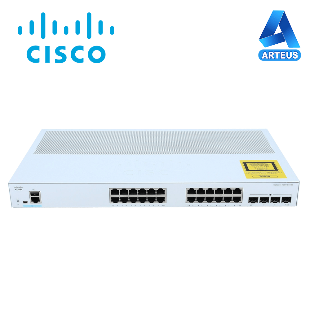 CISCO C1000-24T-4G-L-FT - SWITCH CATALYST 1000 CON 24 PUERTOS GIGABIT 4SFP CAPA 2 - ARTEUS