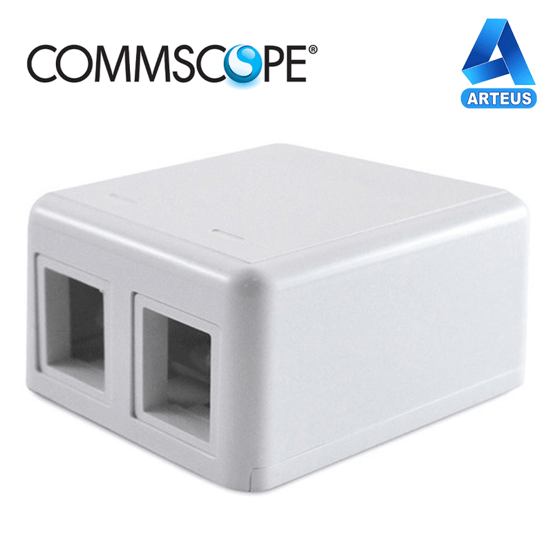 COMMSCOPE 1-1116698-3, Roseta adosable a (2 puertos) blanco - ARTEUS