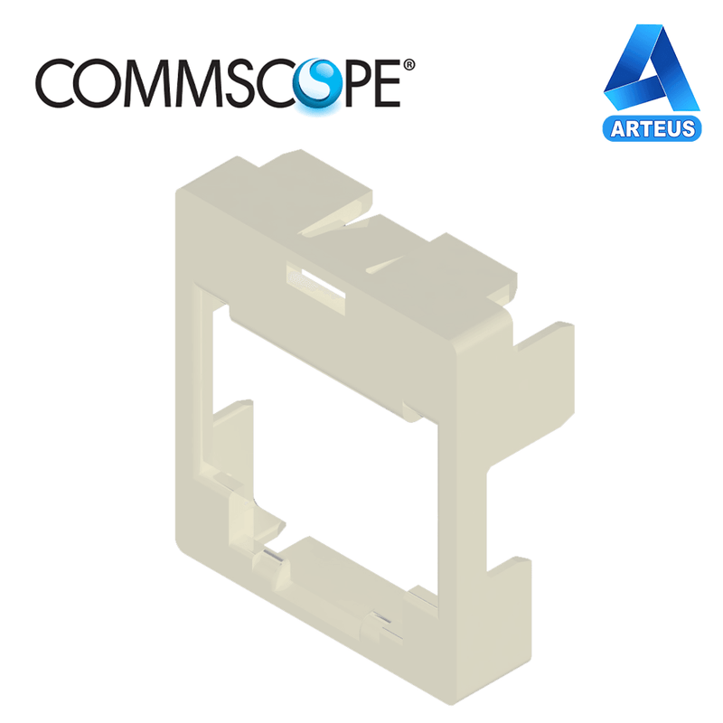 COMMSCOPE 2848025-3, Mascara para plug modular rj-45 cat6a- bolsa x 50und| blanco - ARTEUS