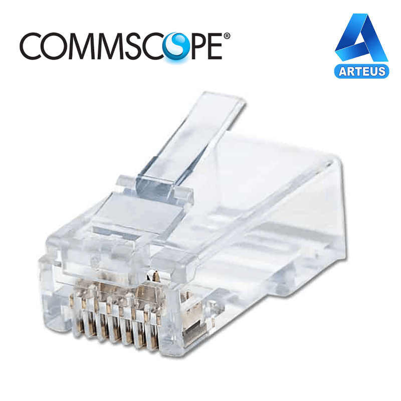 COMMSCOPE 6-569278-2, Conector plug rj45 cat5e x100 unidades| 23-26 awg - ARTEUS