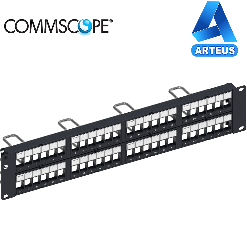 COMMSCOPE 760237041 Patch panel 48 puertos modular cat5e/cat6/cat6A sl
