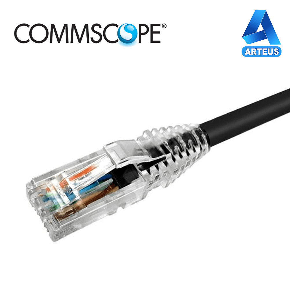 COMMSCOPE NPC06UVDB-BK007F, Cable patch cord utp multifilar rj-45 cat6 2.1mts negro - ARTEUS