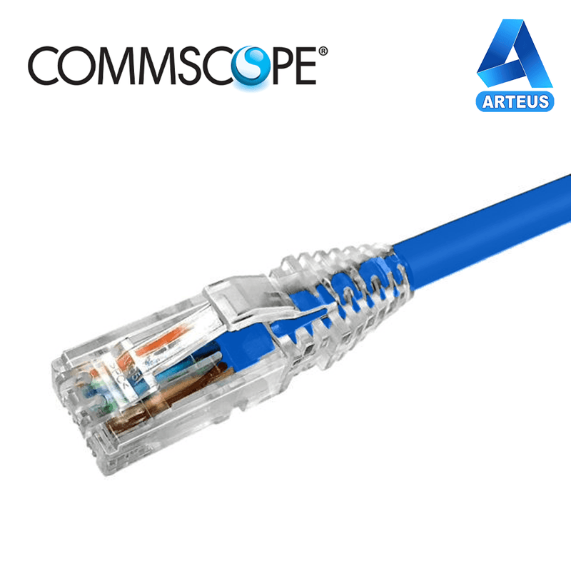 COMMSCOPE NPC06UVDB-BL010F, Patch cord cat 6 - u/utp 24 awg | 3 mtrs| azul - ARTEUS