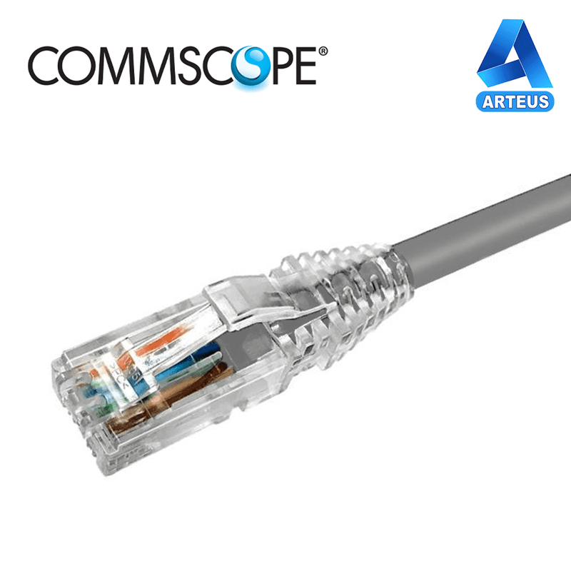 COMMSCOPE NPC06UZDB-GY002M, Patch cord cat 6 - u/utp 24 awg lszh 2 mtrs| gris - ARTEUS