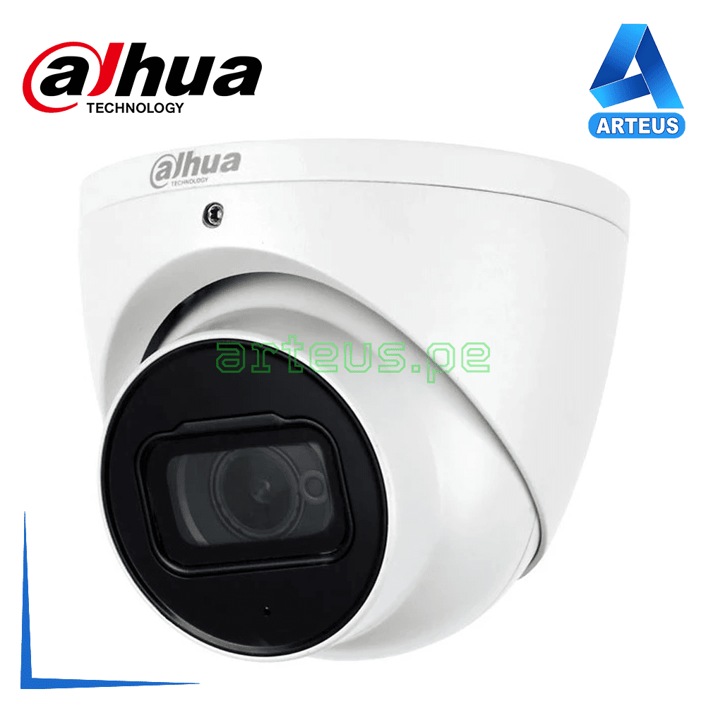 Cámara domo de vigilancia Dahua 4K 8MP, lente 2.8mm, visión nocturna y micrófono