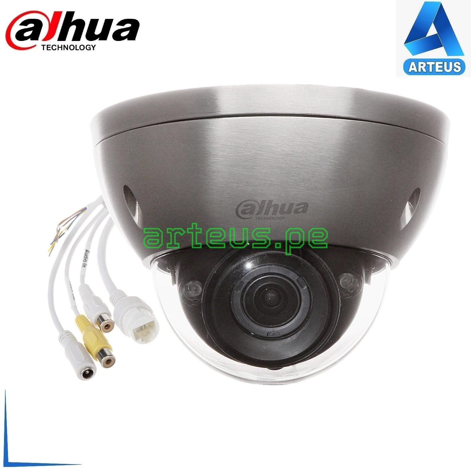 DAHUA DH-IPC-HDBW8232EN-ZH-SL Cámara de vigilancia ip full hd domo 2mp anticorrosiva lente motorizada 2.7-13.5mm visión nocturna ir 30m ik10 ip68 acero inoxidable - ARTEUS