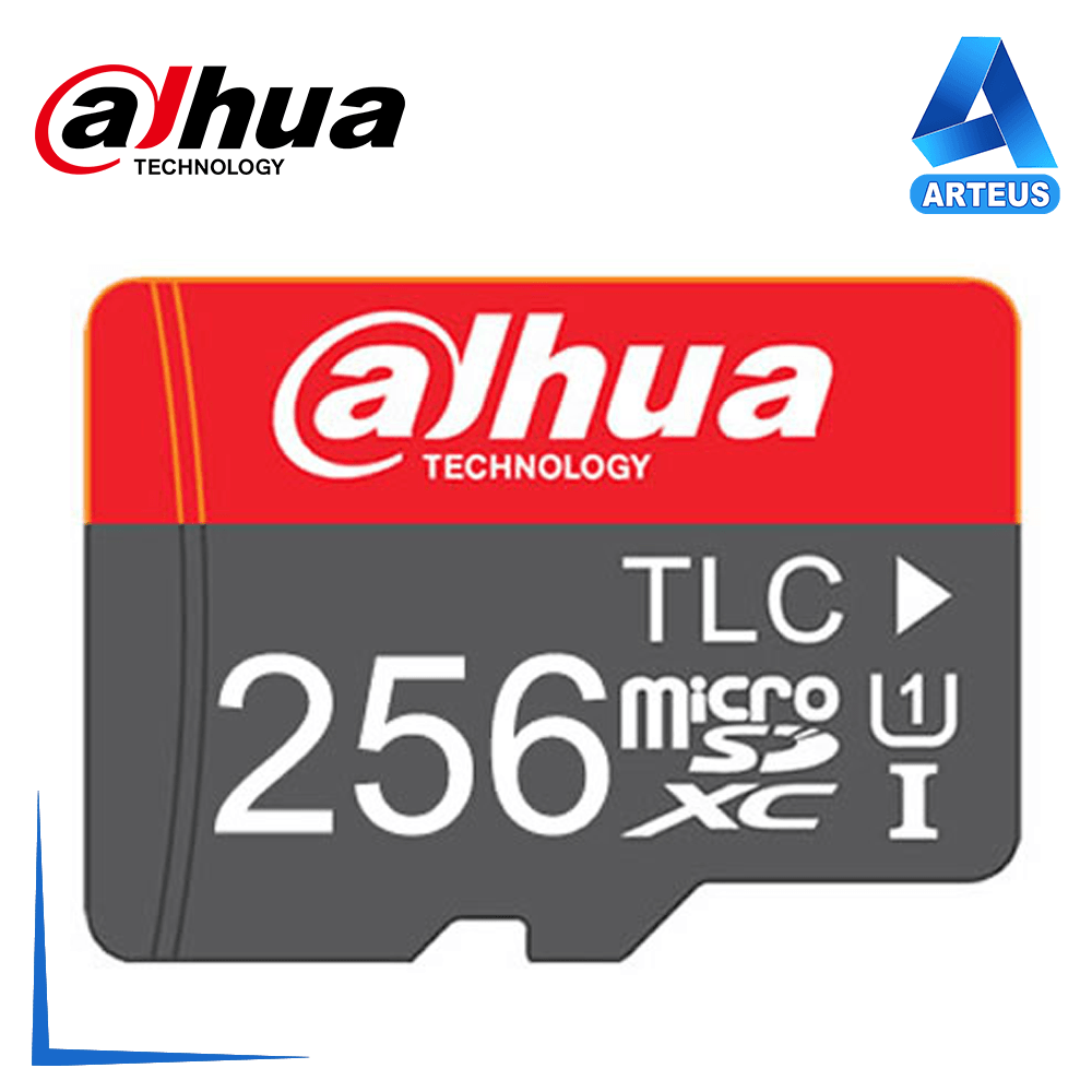 Tarjeta microSD 256GB clase 10 UHS-I Dahua, almacenamiento para cámaras y seguridad.