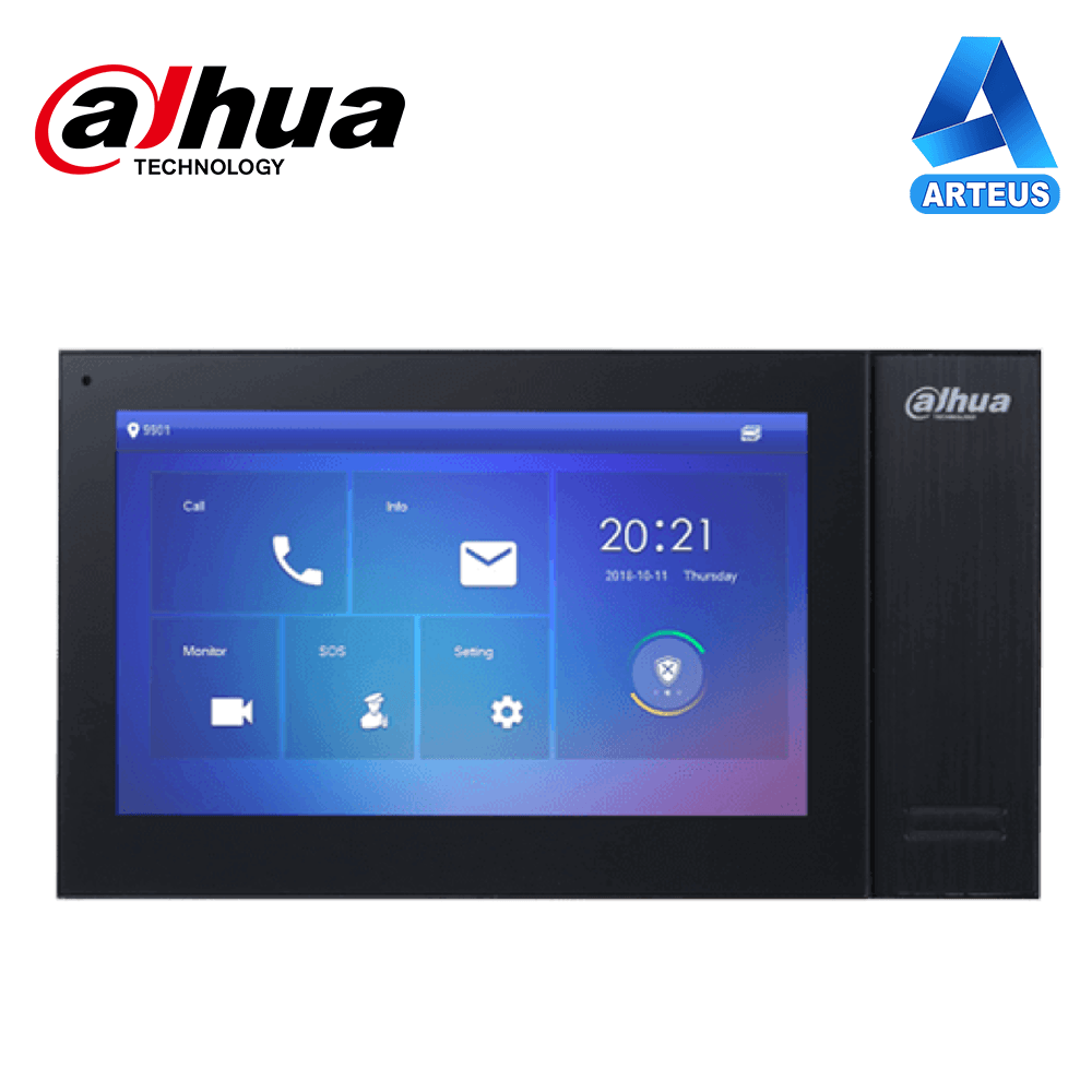 DAHUA VTH2421FB-P - MONITOR IP LCD Táctil 7" NEGRO- AUDIO BIDIRECCIONAL - ARTEUS