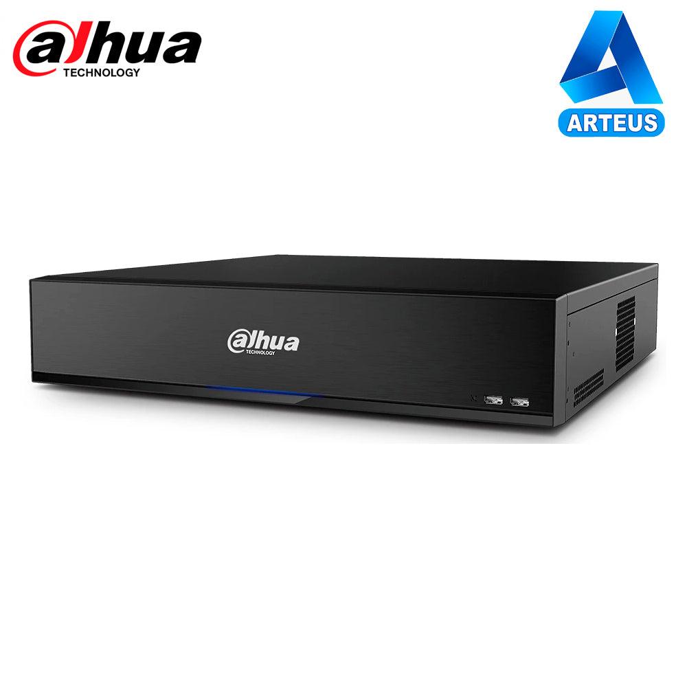 Grabador de videovigilancia Dahua XVR de 16 canales, diseño negro, puertos frontales USB.