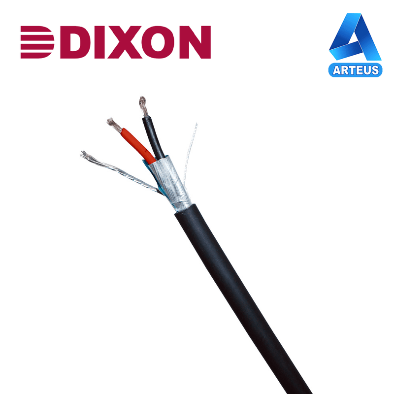 DIXON 8020 LSZH, Cable multiconductor de audio, control e instrumentación 2 conductores x 22 awg negro - lszh-305m-300v - ARTEUS