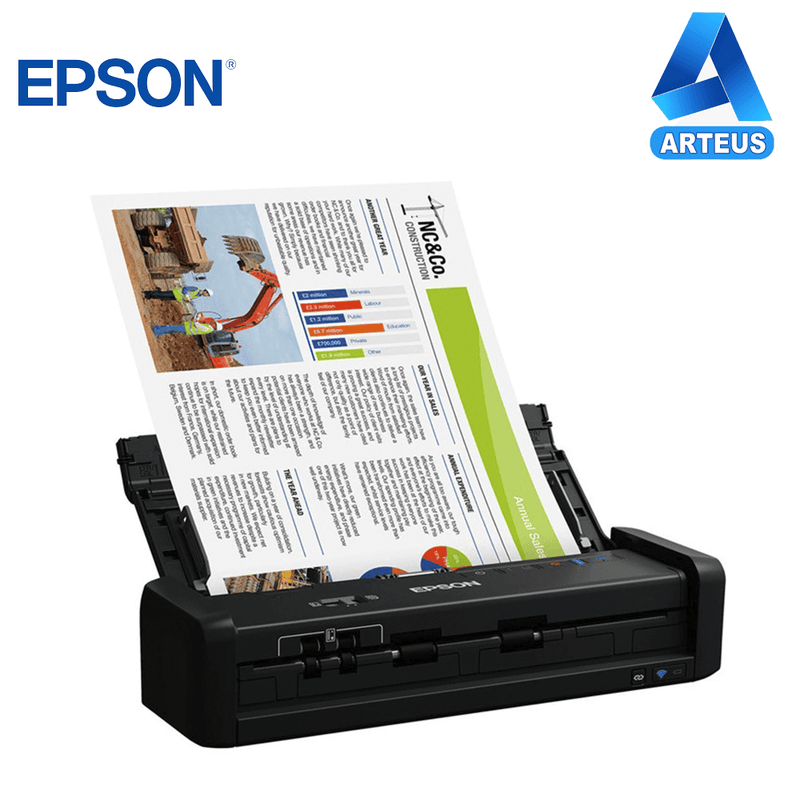 EPSON ES-300W - ESCÁNER DE DOCUMENTO WORKFORCE ES-300W, 600DPI, 25 PPM / 50 IPM, ADF. - ARTEUS