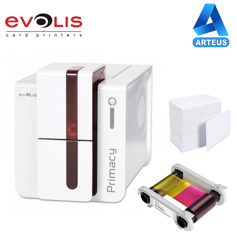 EVOLIS PM1H0000RD - IMPRESORA PRIMACY PARA TARJETAS PVC DÚPLEX, 300 X 300 DPI, USB 1.1, DOBLE CARA - ARTEUS