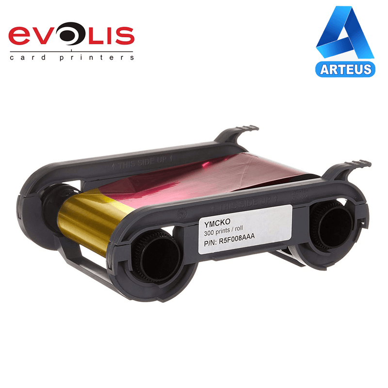EVOLIS R5F002AAA - CINTA RIBBON DE COLOR YMCKO, 200 IMPRESIONES, TRANSFERENCIA TÉRMICA, PARA EVOLIS ZENIUS/PRIMACY - ARTEUS