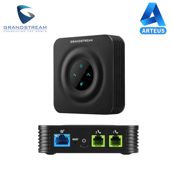 GRANDSTREAM HT802 - Adaptador de teléfono analogico con 2 puertos FXS - ARTEUS