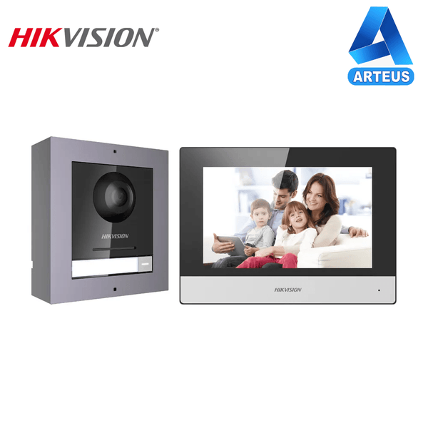 HIKVISION DS-KIS602 - KIT VIDEO PORTERO IP. PANTALLA LCD TÁCTIL 7" CON CÁMARA FULL HD 2MP - ARTEUS