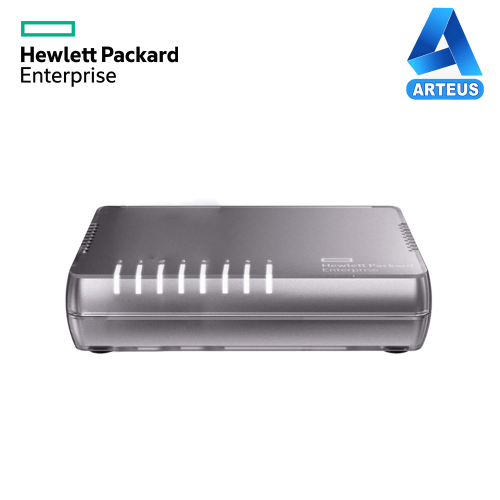 HPE ARUBA JH408A#ABA - Switch HPE OfficeConnect 1405 8G v3, 8 RJ-45 GbE, buffer 1.5MB, 11.8Mpps, 16Gbps. - ARTEUS