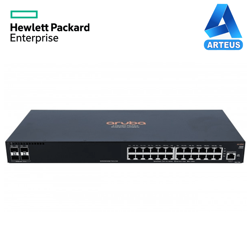 HPE ARUBA JL354A - Switch Gigabit Ethernet HPE Aruba 2540, 24 RJ-45 GbE, 4 SFP+ 1/10 GbE - ARTEUS