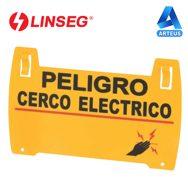 LINSEG LTS 136 - LETRERO DE ADVERTENCIA ESTÁNDAR PARA CERCO ELECTRICO- PELIGRO - ARTEUS