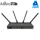 MIKROTIK RB4011iGS+5HacQ2HnD-IN - ROUTER CON WI-FI 4X4 MU-MIMO, HASTA 2 WATTS DE POTENCIA, ANTENAS DE 3 DBI, 10 PUERTOS GIGABIT, 1 PUERTO SFP+ - ARTEUS