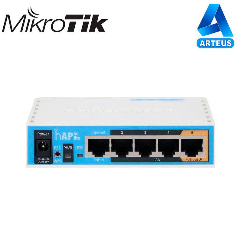 MIKROTIK RB952Ui-5ac2nD - HAP AC LITE | WIFI ROUTER | RB952UI-5AC2ND, DUAL BAND, 5X RJ45 100MB/S - ARTEUS