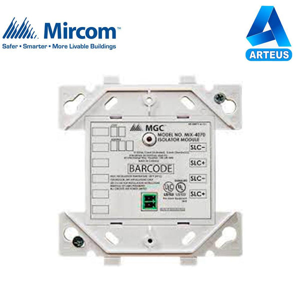 Modulo aislador de fallas MIRCOM MIX-4070 compatible con panel direccionable de la serie FX400 - ARTEUS