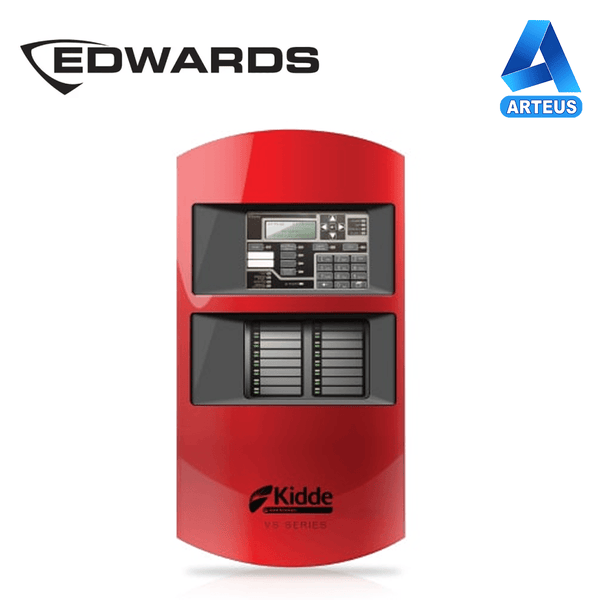 Panel de alarma contra incendio 125 puntos EDWARDS VS4-R-2 central direccionable expandible a 4 lazos no incluye bateria - ARTEUS
