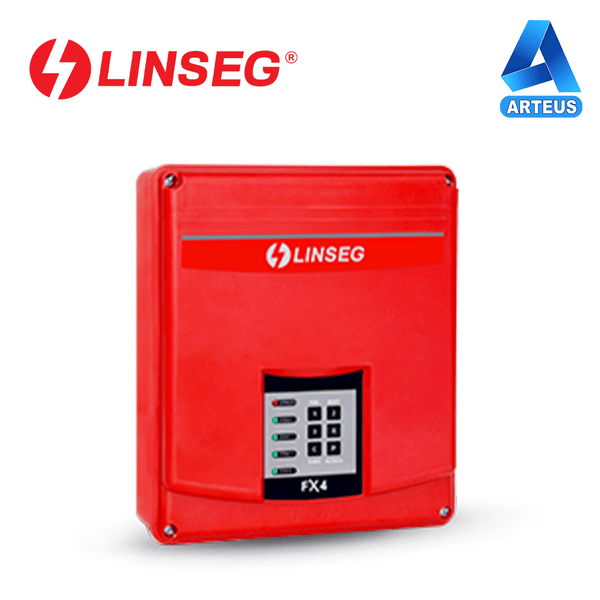Panel de alarma contra incendio 4 zonas LINSEG FX4 central de deteccion de humo convencional 12v ideal para pequeños negocios no incluye bateria - ARTEUS