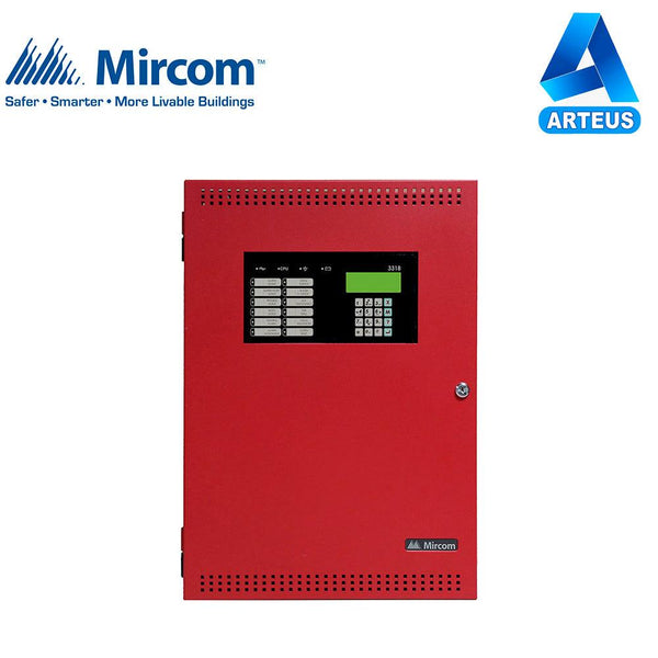 Panel de alarma contra incendio direccionable MIRCOM FX-401R central de 01 lazo 240 puntos expandible a 3 lazos no incluye bateria - ARTEUS