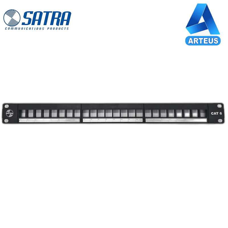 Patch panel CAT 6 de 24 puertos SATRA 0102022400 Panel de conexion modular descargado - ARTEUS