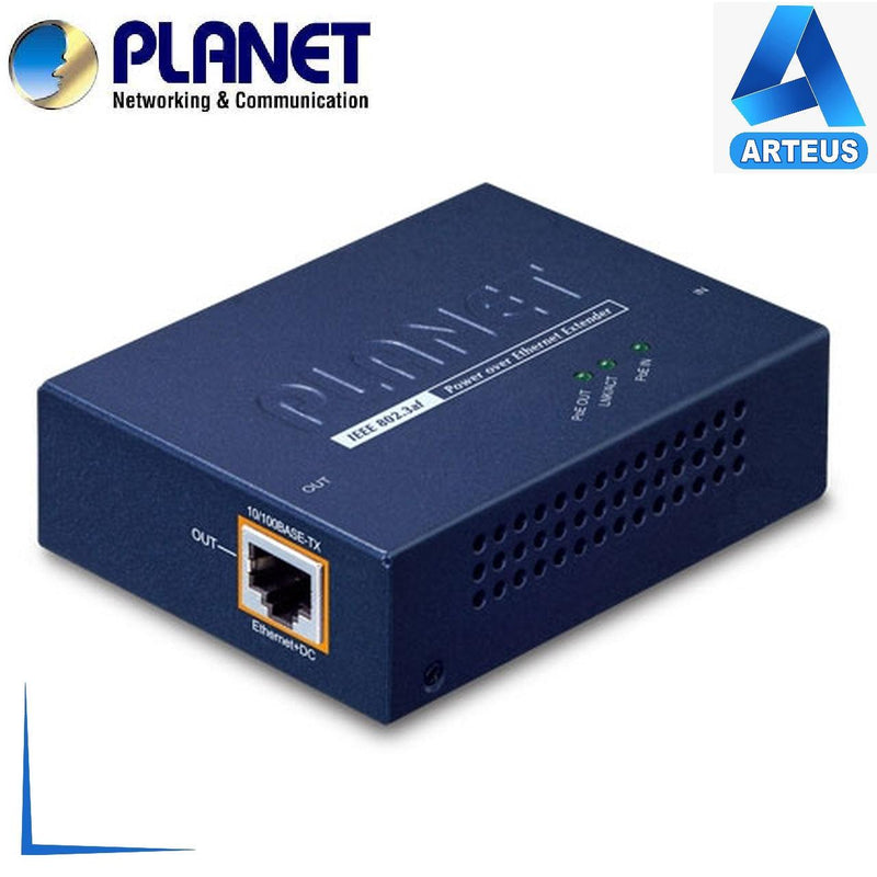 PLANET POE-E101 - Extensor PoE 100m 802.3af de 1 puerto 10/100 Mbps - ARTEUS