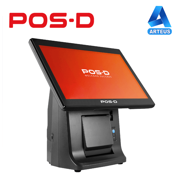 POS-D ALL POS 14W - TERMINAL DE PUNTO DE VENTA ALL POS 14W BAY TRAIL J1900, 4GB+64GB SSD 15 TOUCH LCD WITH 5 WIRES RESISTIVE TOUCH C/THERMAL PRINTER 3" INTEGRADA - ARTEUS