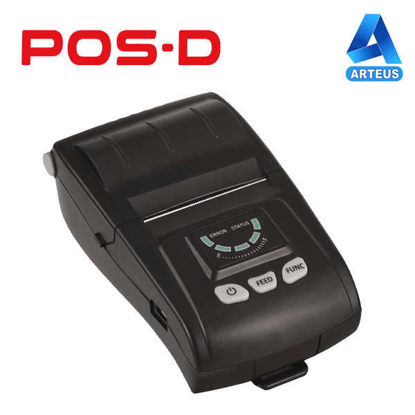 POS-D PT 280 - IMPRESORA TICKETERA TERMICA 3” USB Y BLUETOOTH / 48 MM / ANCHO : 58 MM / DIÁMETRO : 50 MM - ARTEUS