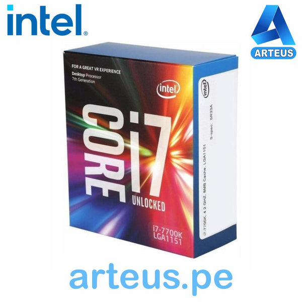 Procesador Intel Core i7-7700K 4.2 GHz 8 MB Caché L3 LGA1151 91W tecnología 14nm - ARTEUS