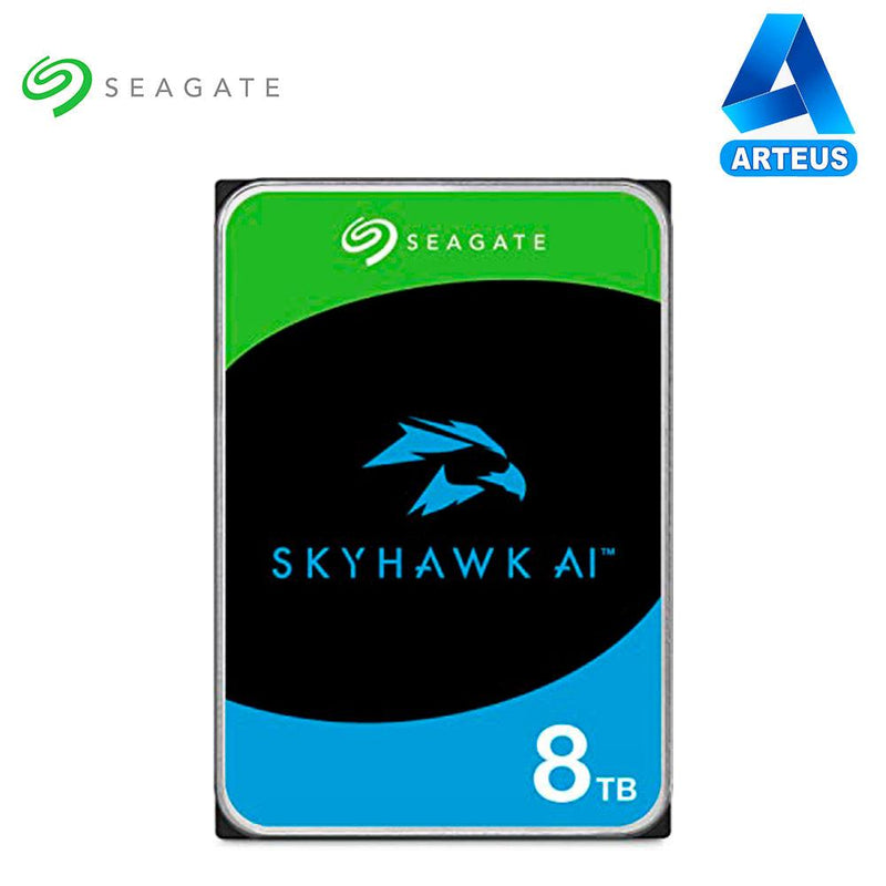 SEAGATE ST8000VE001 - DISCO DURO SKYHAWK 8TB, SATA 6Gbps, 256MB Cache, 3.5". - ARTEUS