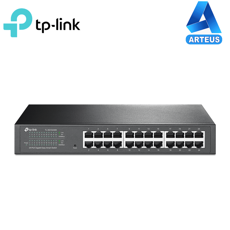 Switch gigabit inteligente de 24 puertos TP-LINK SG1024DE montaje en rack auto MDI/MDIX - ARTEUS