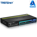Switch web smart PoE+ Gigabit de 10 puertos TRENDNET TPE-1020WS Conmutador 8 puertos PoE+ Gigabit + 2 puertos Gigabit y 2 puertos para Fibra Optica SFP compartidas - ARTEUS