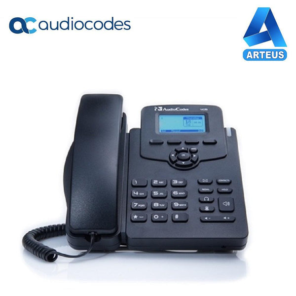 Telefono IP AUDIOCODES UC405HDEG con pantalla grafica, 2 puertos giga. Certificado para Skype Empresarial, compatible con Microsoft Teams y Zoom Phone. No incluye fuente. - ARTEUS