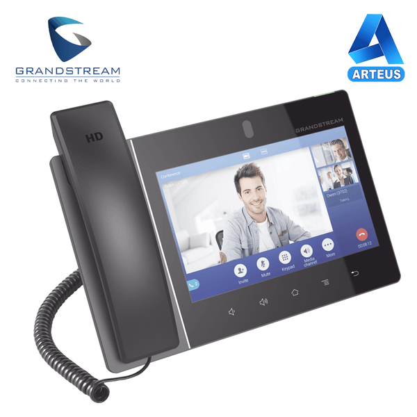 Telefono IP con videollamada GRANDSTREAM GXV3380 pantalla 7", 16 cuentas SIP, 16 lineas, 2 puertos gigabit. Wifi - ARTEUS
