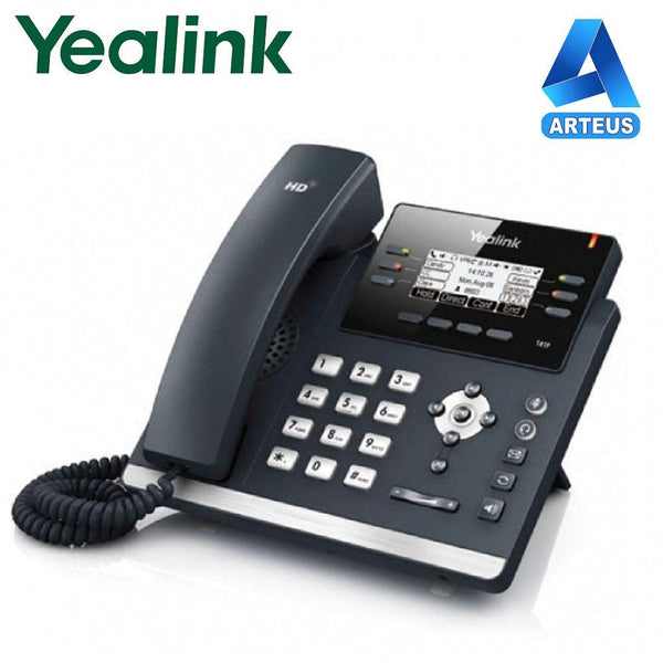 Telefono IP Gerencial YEALINK SIP-T41S ultra elegant business, 6 cuentas VOIP, pantalla blanco y negro 2.7", poe. No incluye fuente - ARTEUS