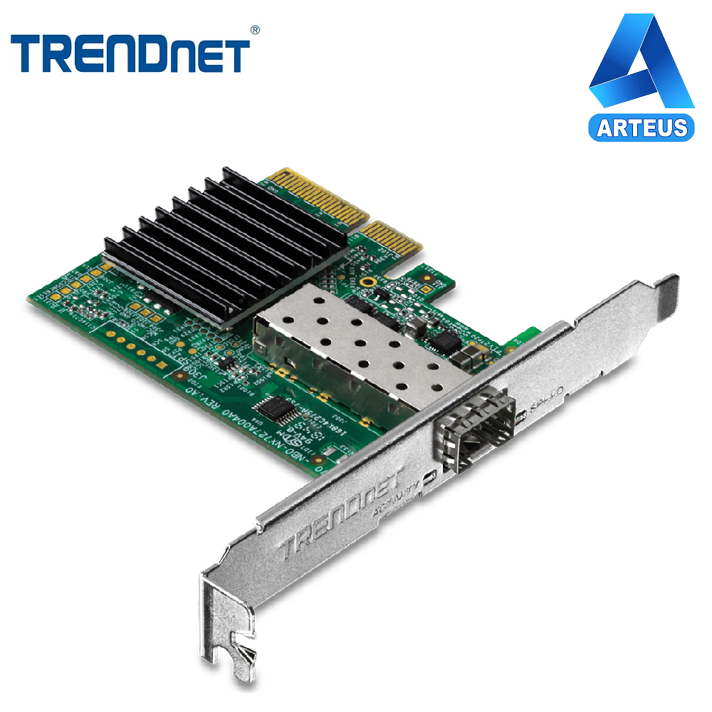 Adaptador de red PCIe SFP de 10 Gigabits TRENDnet para conexión de redes de alta velocidad