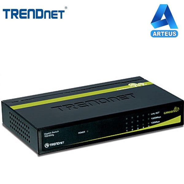 TRENDNET TEG-S50g - Switch GREENnet Gigabit de 5 puertos con carcasa metálica - ARTEUS