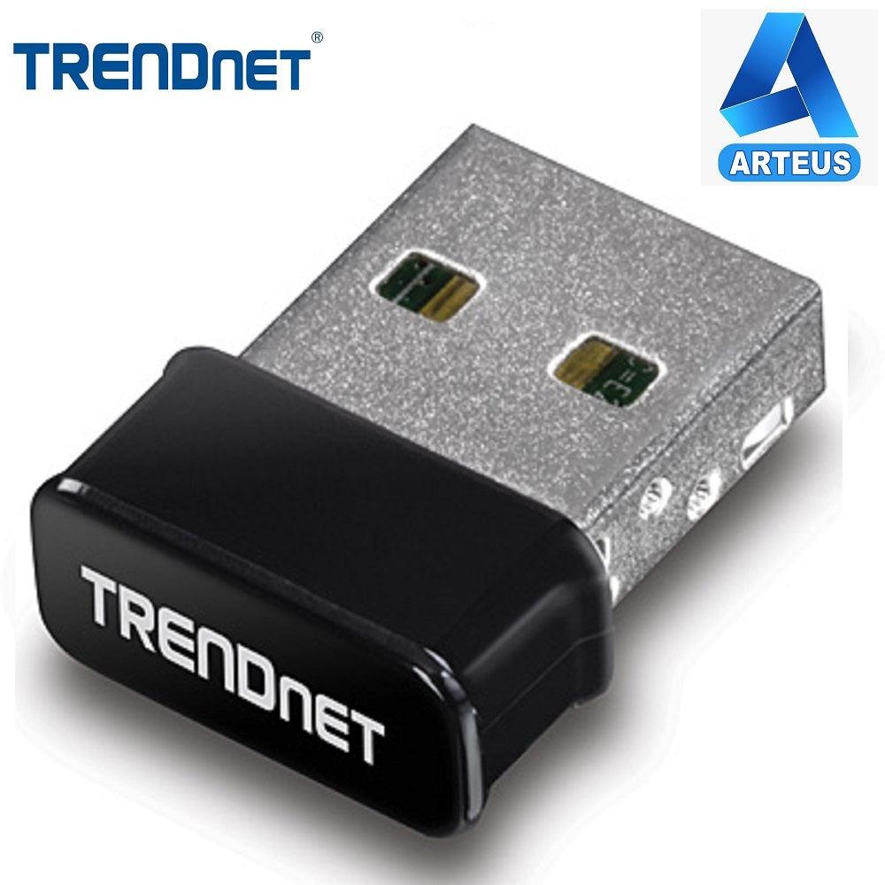 Adaptador USB inalámbrico micro AC1200 Trendnet, conector compacto para red WiFi