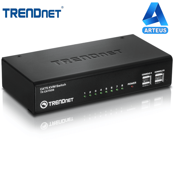 TRENDNET TK-CAT508 - Switch KVM CAT5 de 8 puertos - ARTEUS