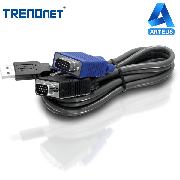 TRENDNET TK-CU06 - Cable KVM USB/VGA de 6 pies - ARTEUS