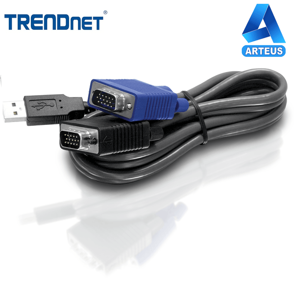 TRENDNET TK-CU10 - Cable KVM USB/VGA de 10 pies - ARTEUS