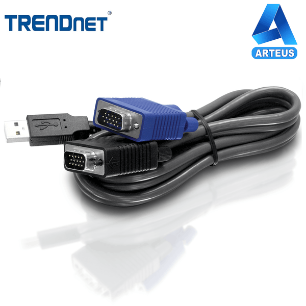 TRENDNET TK-CU15 - Cable KVM USB/VGA de 15 pies - ARTEUS