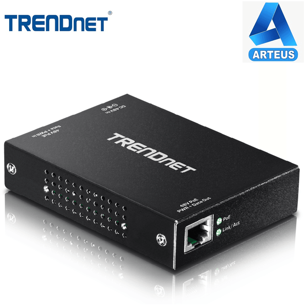 TRENDNET TPE-E100 - Repetidor Gigabit PoE+ - ARTEUS