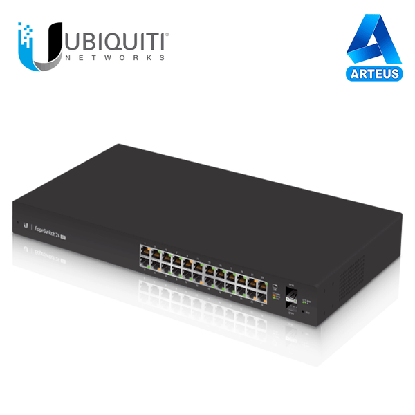 UBIQUITI ES-24-LITE, Switch administrable - edgemax l2/l2+ de 24 puertos 10/100/1000mbps 2 sfp, 1 puerto consola. Rackeable - ARTEUS
